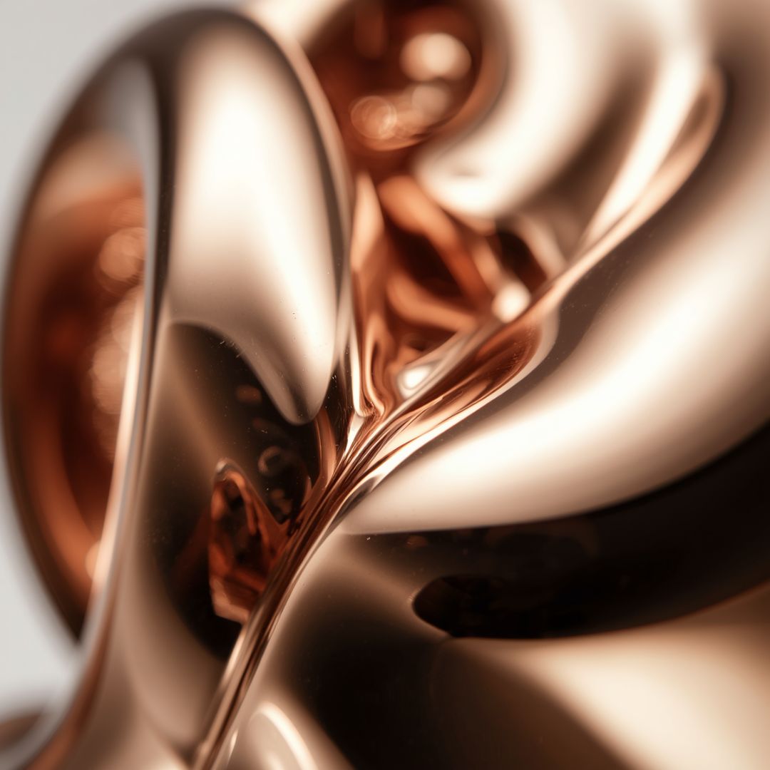  Macro detail of the flawless reflective surface of Atlore's premium wholesale chrome balloon