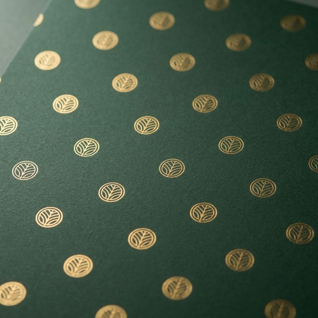 premium dark green gift wrapping paper
