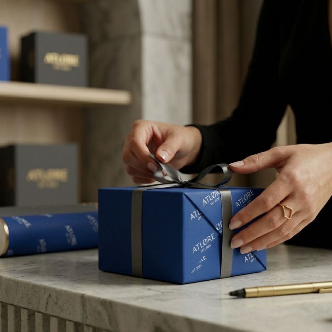 atlore royal blue jewelry gift box