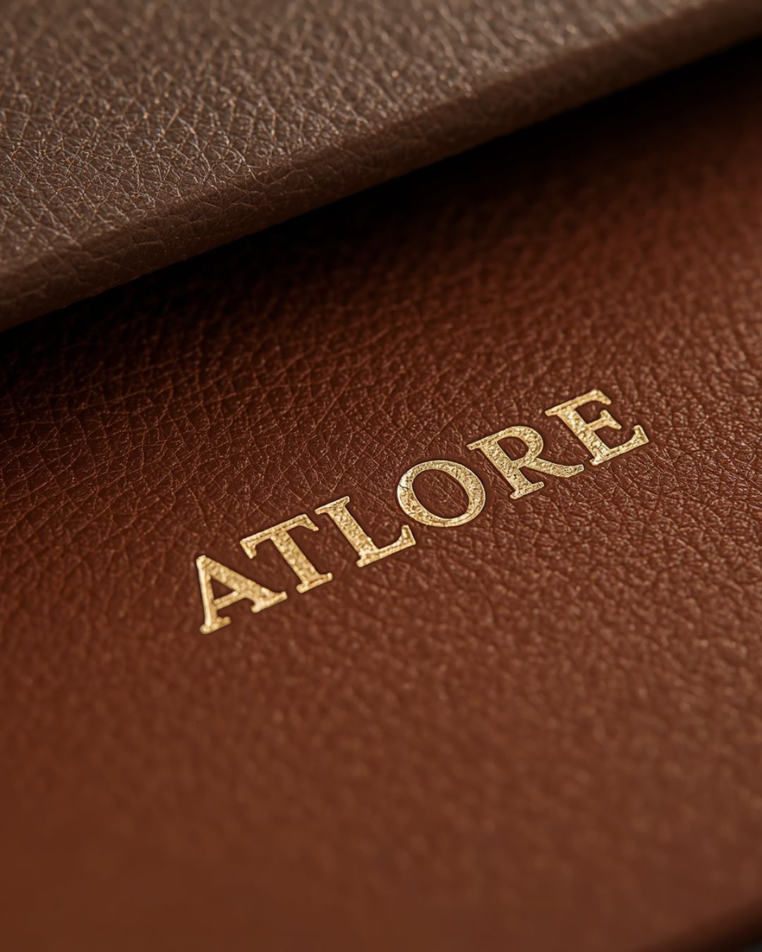 brand logo on pu leather microfibre box