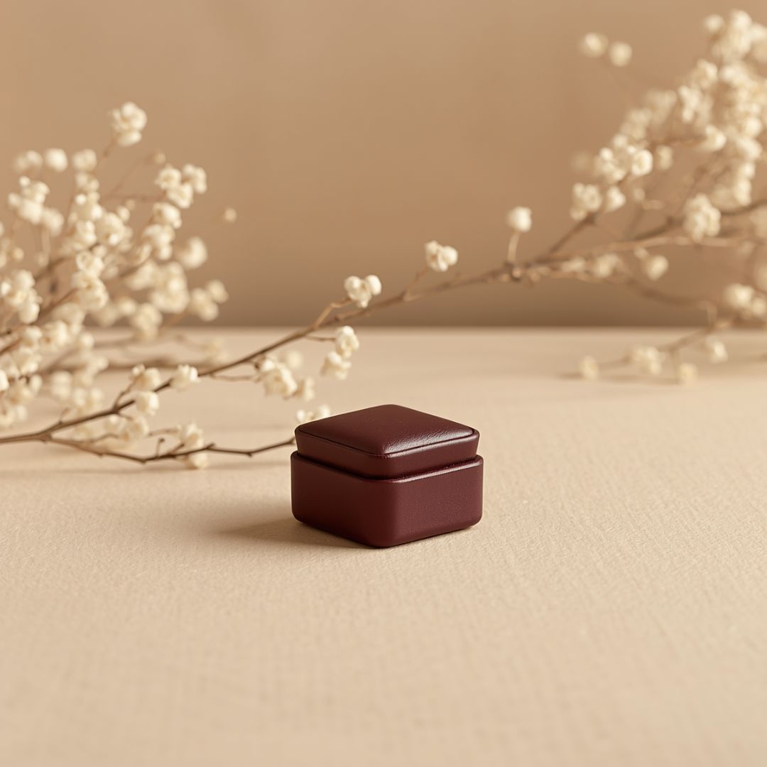pu leather ring box