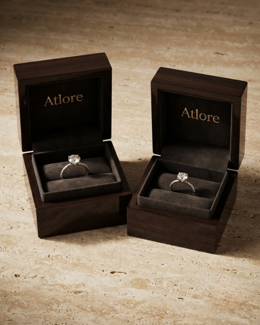 ring wooden jewelry box