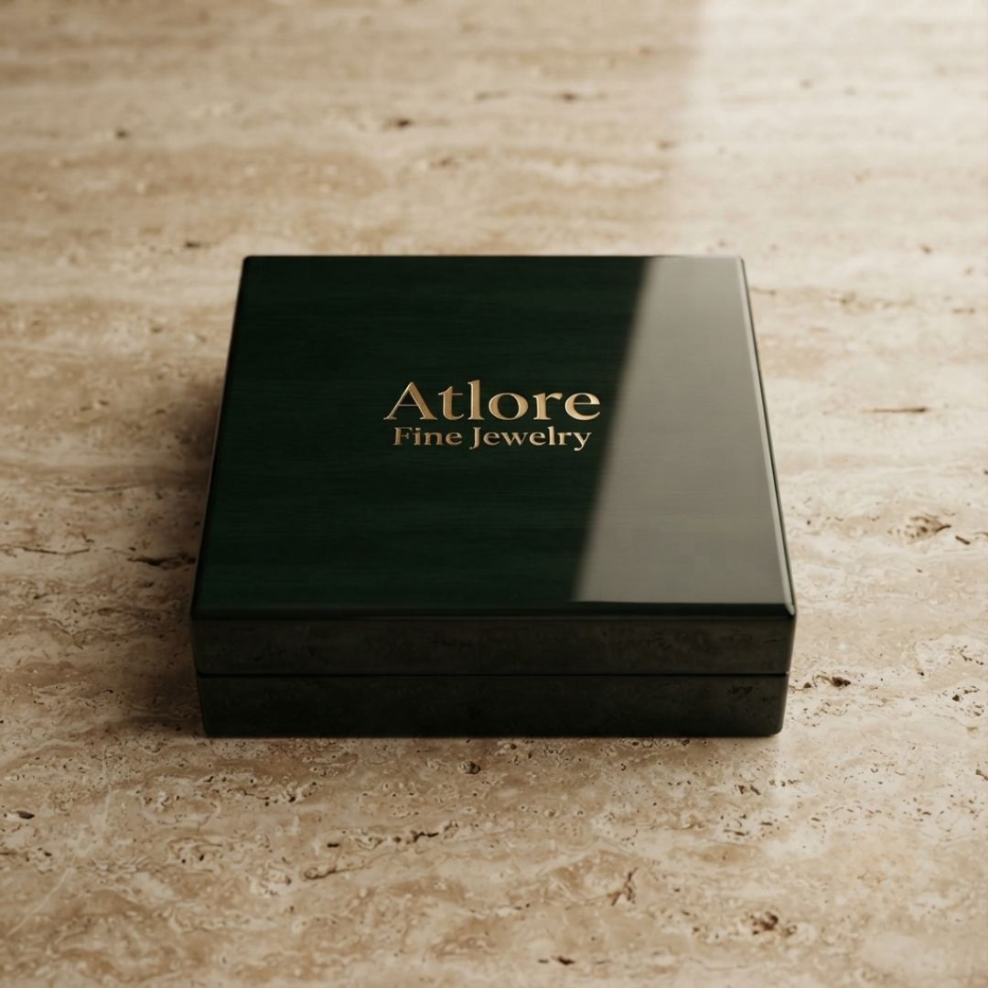 Luxury wooden box packaging for jewelry
